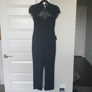 Black lace jumpsuit from Express size 4